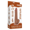 LoveToy SlidingSkin Gode avec Bourses Sliding Skin 13 x 3.8cm Marron